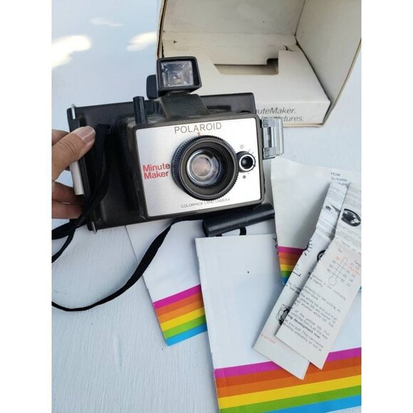 Retro Polaroid MinuteMaker Land Camera 80s colorpack original box photography - Picture 1 of 6